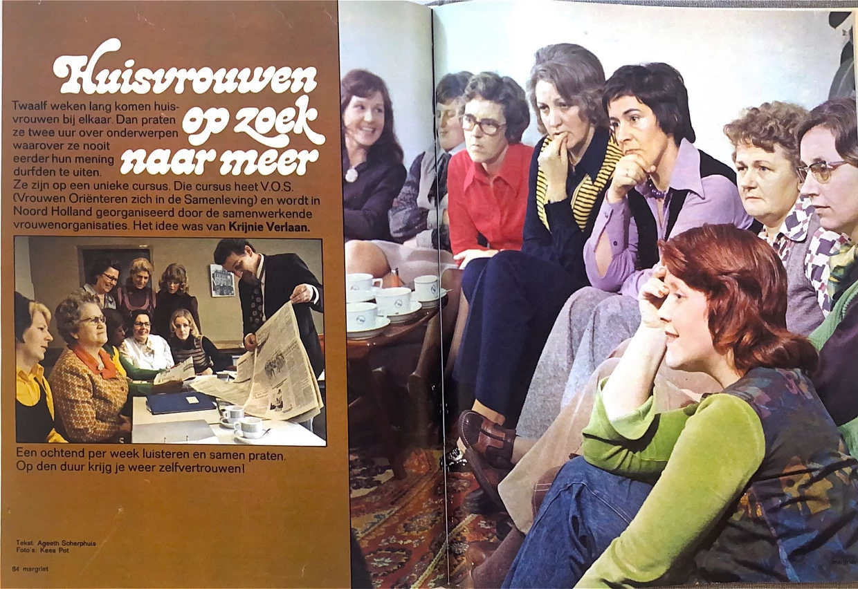 Inspraak van huisvrouwen op de redactie van Margriet, jaren 70