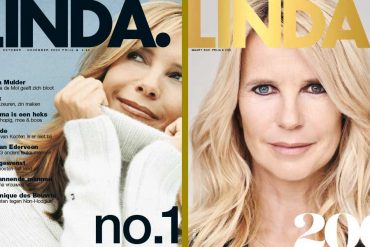 De eerste cover van LINDA uit 2003 en de 200ste cover van februari 2021. Zal Linda de Mol altijd op de cover blijven staan?